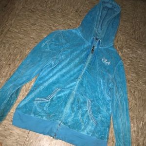 blue fila jacket